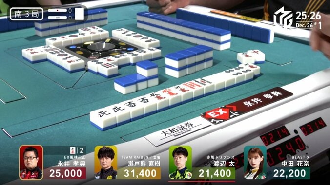 誰にも止められない…猛将・永井の大逆転倍満ツモ