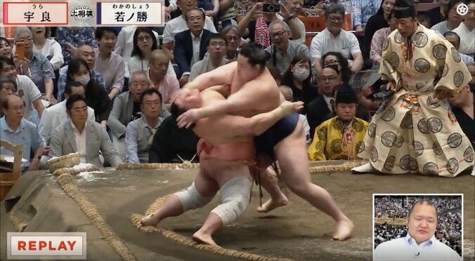 まさに魔術師！宇良、土俵際で“驚異の粘り” 上体大きく反らす離れ業に「何この体勢…」「よく残した」驚きと称賛相次ぐ 5枚目
