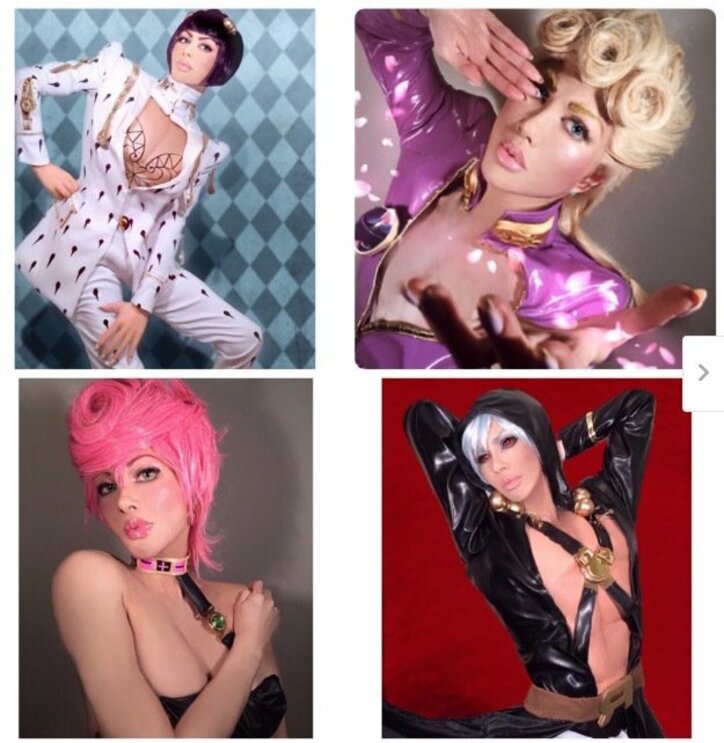 【画像一覧】叶姉妹、エアコミケ3日目で「ジョジョ」コスプレ総集編公開