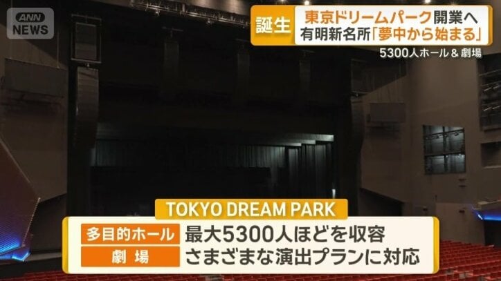 多目的ホールや劇場などを備える