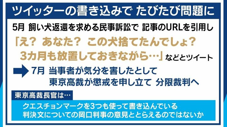 「保守的な世界を変えたい」岡口基一裁判官の次男が明かす信念 ふかわりょう「あえてやっているのでは?」