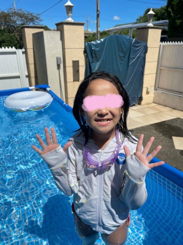 花田虎上、娘がプールに落としたもの「遊んでるうちに取れてしまった」