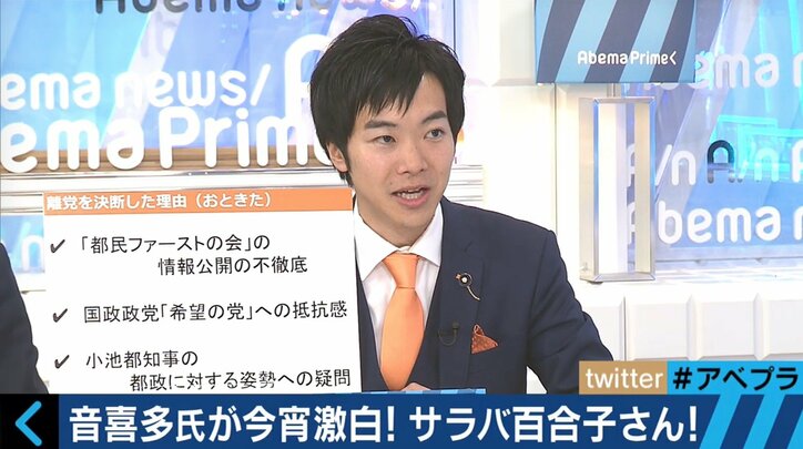 都民ファーストの会のツイートに「寂しい」 離党表明の音喜多都議が胸中激白