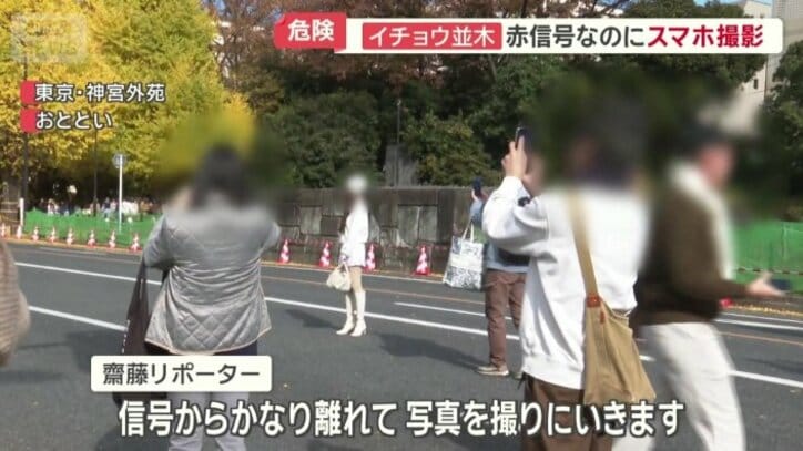 車道は撮影会場に