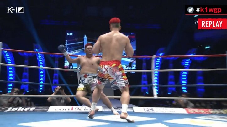 「まるで曙vsボブ・サップ」巨体が“前のめり”に崩れ落ちる衝撃ダウン　“日本ヘビー級最強”男のド派手なKO劇に反響