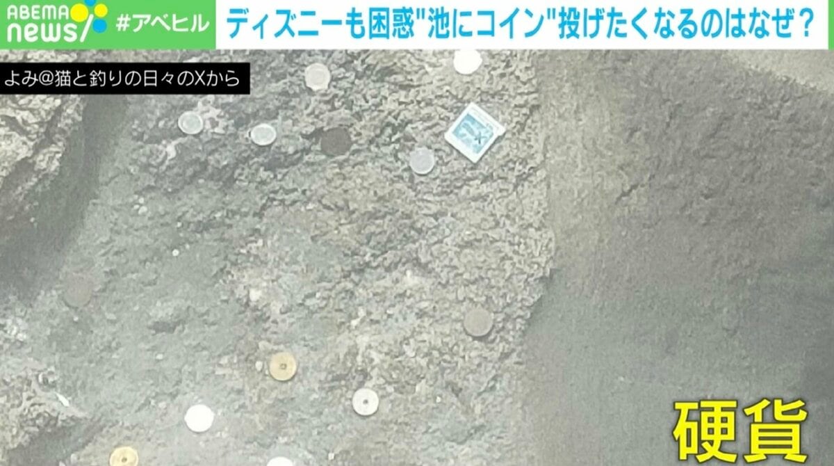 ディズニーも困惑…人はなぜ池にコインを投げたくなるのか？ 専門家が分析 | 国内 | ABEMA TIMES | アベマタイムズ