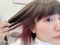 桃『ツートーンカラーって楽しいー！！』