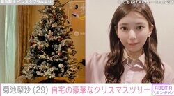 城島茂（53）の妻・菊池梨沙（29）、自宅の豪華なクリスマスツリーを披露「セレブリティ〜憧れる」「センスも抜群ですね」ファン注目