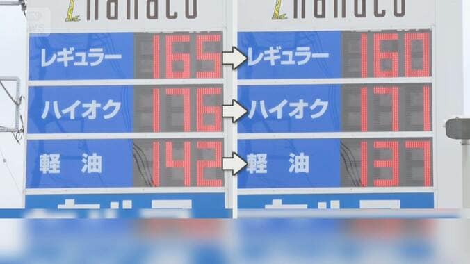 ガソリン買い控えに対抗し一部で値下げ始まる　年末には150円台前半も？ 1枚目
