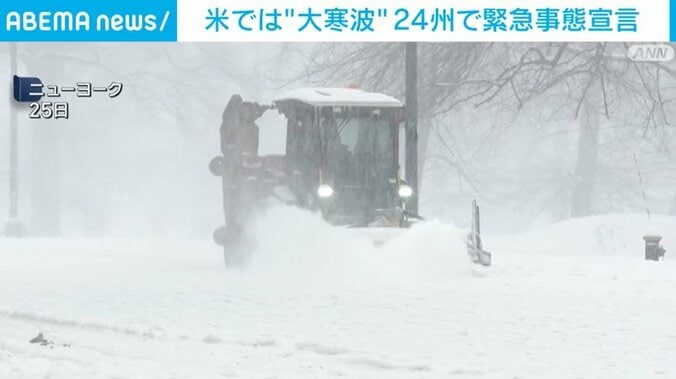 雪が積もった米・ニューヨーク