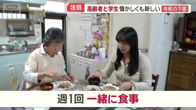 2人で食卓を囲む
