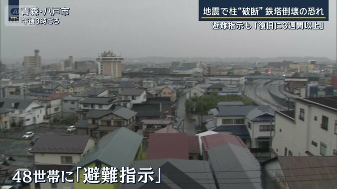 周辺の48世帯に避難指示