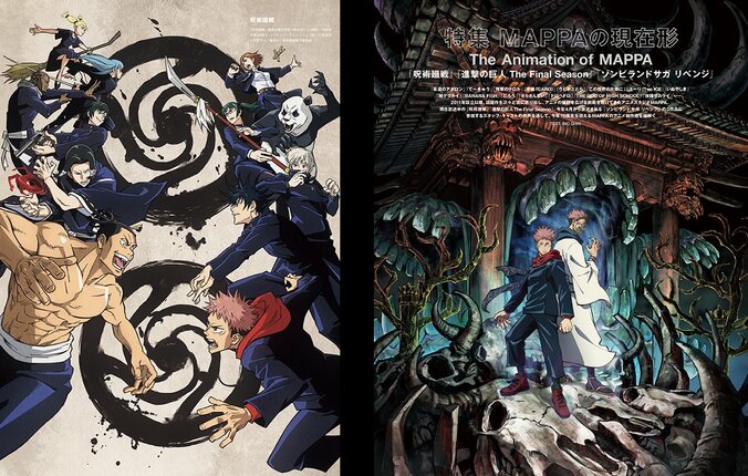 『呪術廻戦』手がけるアニメスタジオ「MAPPA」貴重な原画＆絵コンテも！ 雑誌「SWITCH」で特集 1枚目