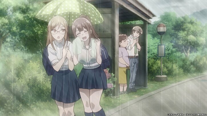 アニメ「女子かう生」第8話あらすじ&先行カットが解禁! 残念美人・もも子と“雨宿り”
