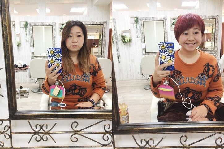 やしろ優、ショートヘアにばっさりカット　真っ赤なイメチェンヘアに絶賛の声