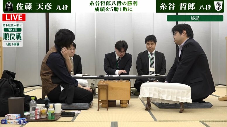 糸谷哲郎八段が勝利「強さが光った一局」5勝1敗で2位堅守 佐藤天彦九段に勝利／将棋・順位戦A級