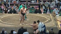 【映像】土俵下に落下した力士がとった「驚き」の行動