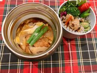 飯田圭織『息子弁当♪♪保温弁当箱でかつ丼☆』