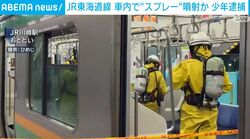 JR東海道線 車内で“スプレー”噴射か 少年逮捕