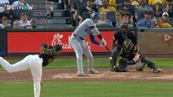 大谷翔平、100マイル左腕攻略！ チャップマンの"変化球"を技ありヒット「うまく打ったなぁ」