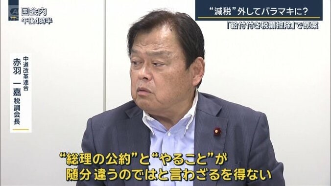 中道改革連合　赤羽一嘉税調会長