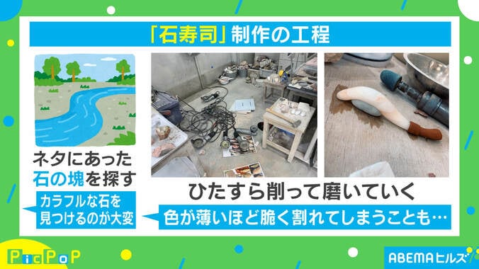 思わず食べちゃいそう！ “着色料”無使用の「天然石寿司」が話題 作者の想い 2枚目