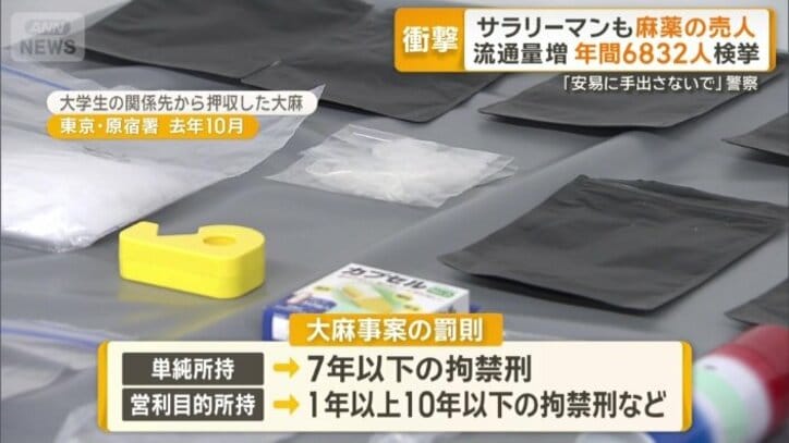 大麻事案の罰則