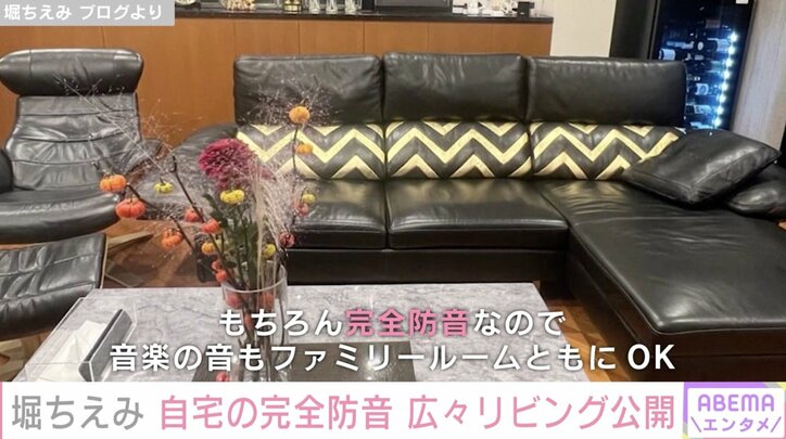 堀ちえみ、自宅の完全防音 広々リビングを公開し反響「憧れです」「リフォームして正解」