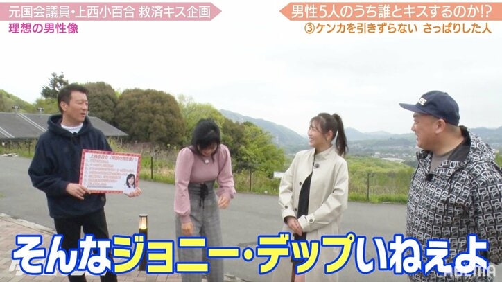 「GPSで互いを管理」元国会議員・上西小百合の理想の男性の条件に加藤浩次らダメ出し