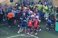 「子供も見てるから…」W杯優勝弾の“コーナーフラッグ蹴り飛ばし”が波紋！カメラマンも身を引く激しさに「警告では？」「壊すな」【W杯】