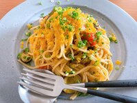 桃『今日のパスタ　1年記念のサプライズプレゼント…！』