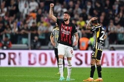 ジルーがCL出場権をもたらす決勝弾！　ミランが敵地でユーヴェに勝利、4位以内が確定