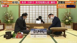 所司和晴七段、室岡克彦七段に快勝 大ベテラン対決制す／将棋・叡王戦