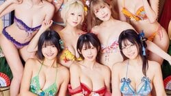 えなこらPPエンタープライズ所属9人、まぶしい晴れ姿の“開運グラビア” 『ヤングアニマルWeb』登場