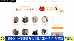 “月額380円で審査なし” 賛否の声があがる「ねこホーダイ」にNPO代表「所有権が不明確。死んでしまったら誰が責任を取るのか」
