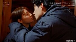 意中の女優とのキスシーン稽古で熱が入りまくり！思わず口もパクパクして…