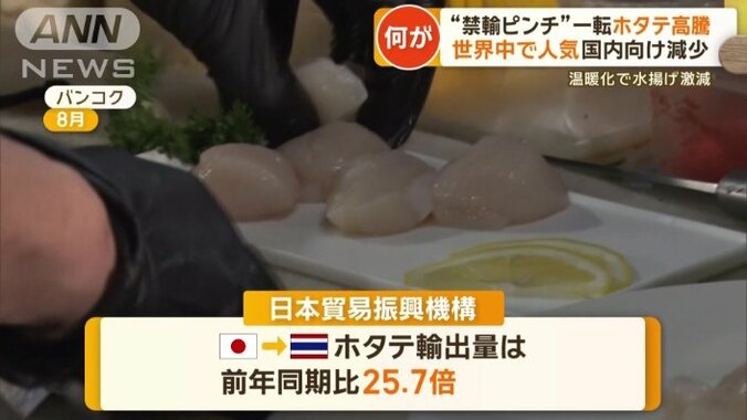 タイへの輸出量25.7倍