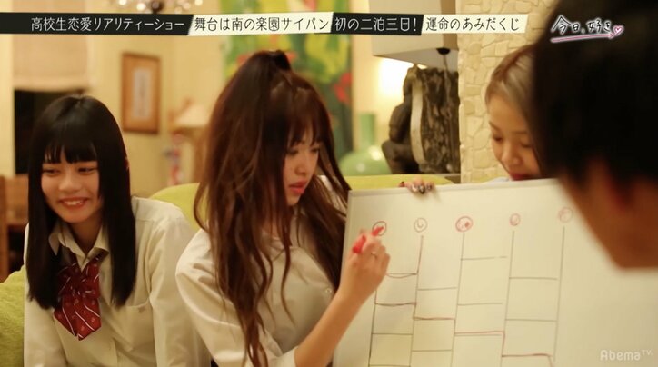 “秘密のLINE”で発覚した事実に女子メンバー驚愕　高校生恋愛リアリティショー『今日好き』