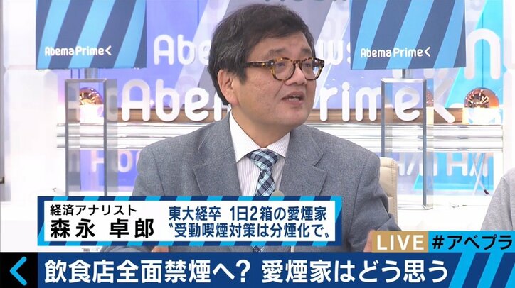 “喫煙者の人権を剥奪” 森永卓郎氏が厚生労働省を激しく批判