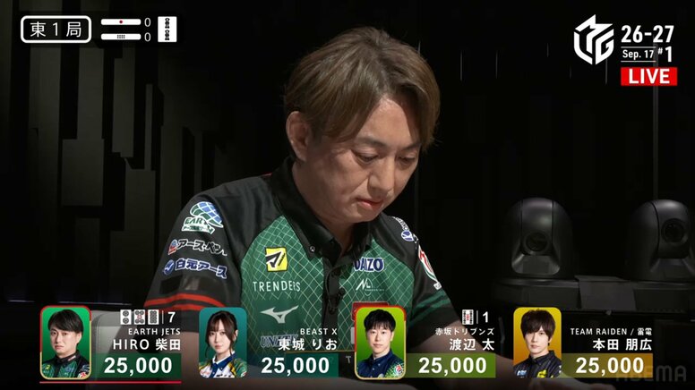 今年のバターは一味違う！雪辱誓うHIRO柴田、芳醇な一発ツモで新シーズン開幕 ファンも祝福「うまかった！」「時代が来た」／麻雀・Mリーグ