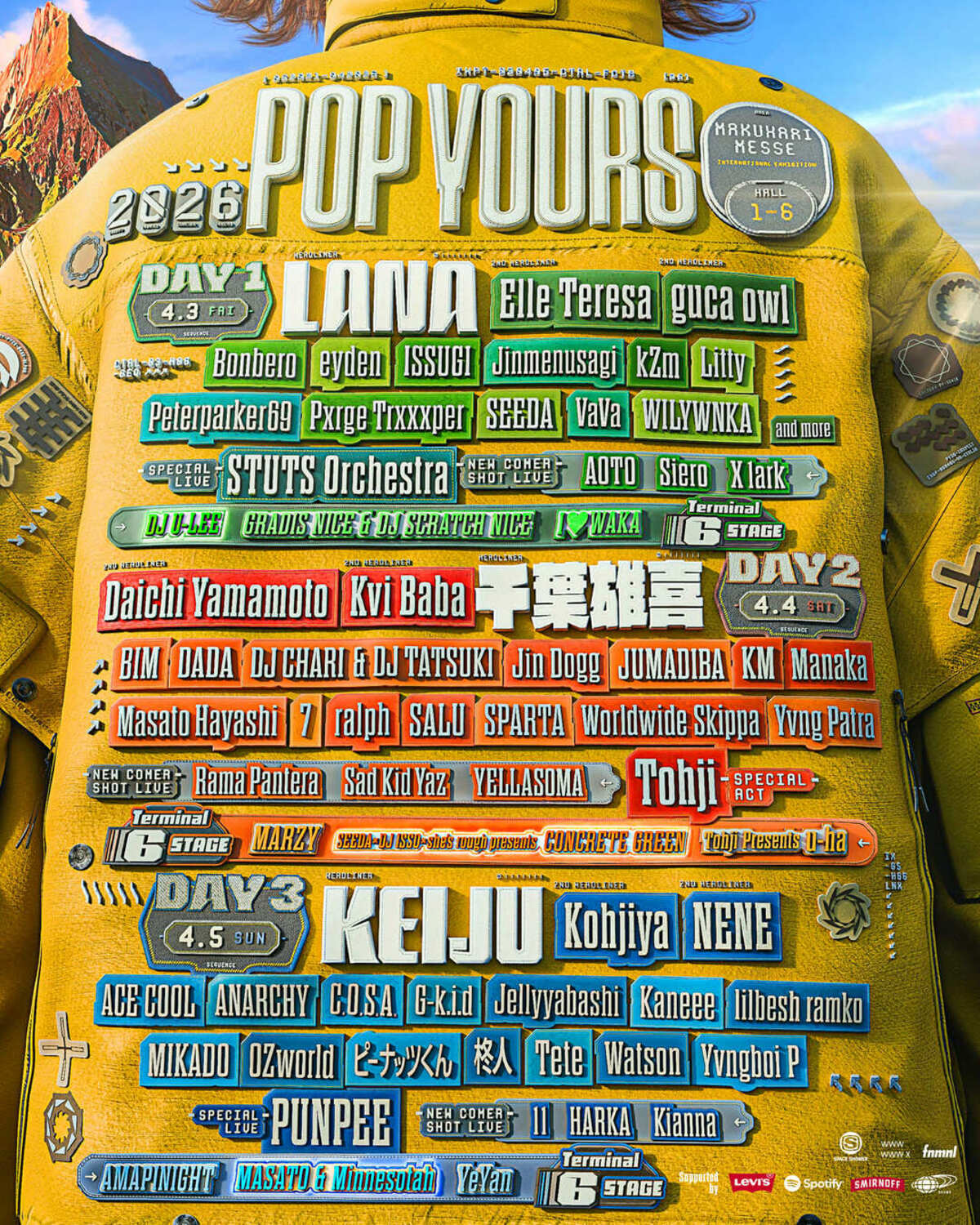 POP YOURS 2026』の新ステージTerminal 6 STAGEに新たに3組が追加発表