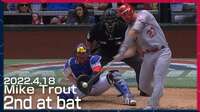【動画】トラウトのうまい打撃と好走塁
