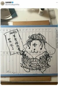「ポムポムプリン！？」冨樫義博氏が描く『HUNTER×HUNTER』クロロのまさかの姿に反響「雑でもキャラ立ってるの、才能なんよ」