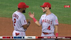 大谷翔平の同僚レンヒーフォとベラスケス、試合終了後に勝利のタッチを練習？視聴者から「打ち合わせしとけw」「遊ぶなｗ」とツッコミ