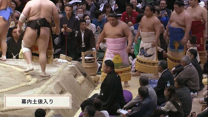 か…かわいい伯桜鵬の化粧まわし