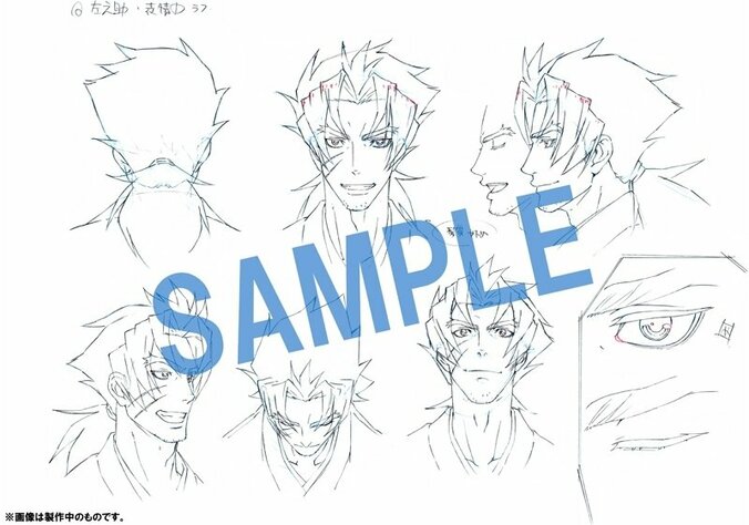 劇場アニメ「PEACE MAKER 鐵」開発中の永倉新八、藤堂平助、原田左之助のキャラ設定ラフが公開 7枚目