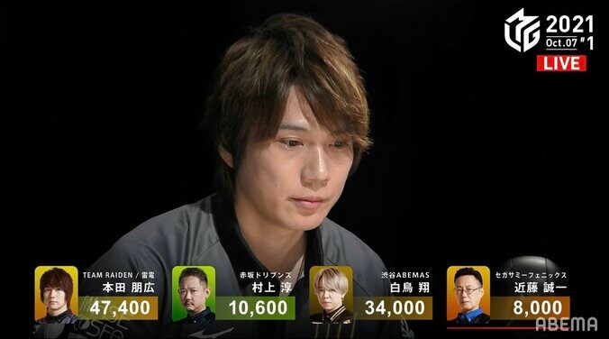 Mで輝く“富山ブラック”本田朋広、デビュー戦で会心トップ！チームはリーグ史上初の開幕3連勝／麻雀・Mリーグ 2枚目