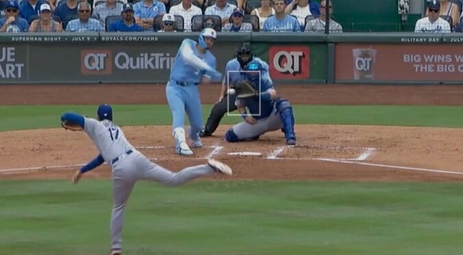 【写真・画像】一体、何が起きた…！？ 大谷翔平、強気の剛速球で“まさかの光景”「ヤバすぎる」「ドン引き」 内角ギリギリ… 相手打者が動けなくなる　1枚目