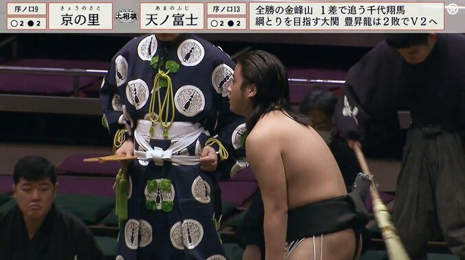 序ノ口十三枚目・天ノ富士（伊勢ヶ濱）