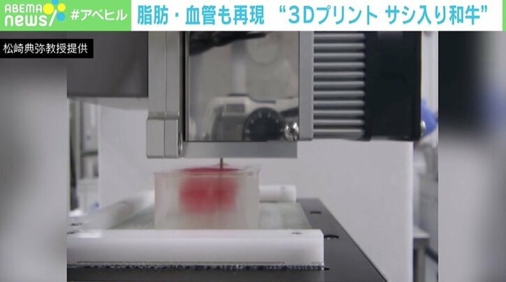 “サシ入り和牛”を3Dプリントで構築する世界初の試み ゆくゆくは医療への応用を 大阪大・松崎教授